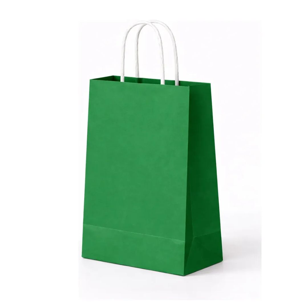 Pack 12 Bolsas De Papel Kraft Colores Diseños Surtidos