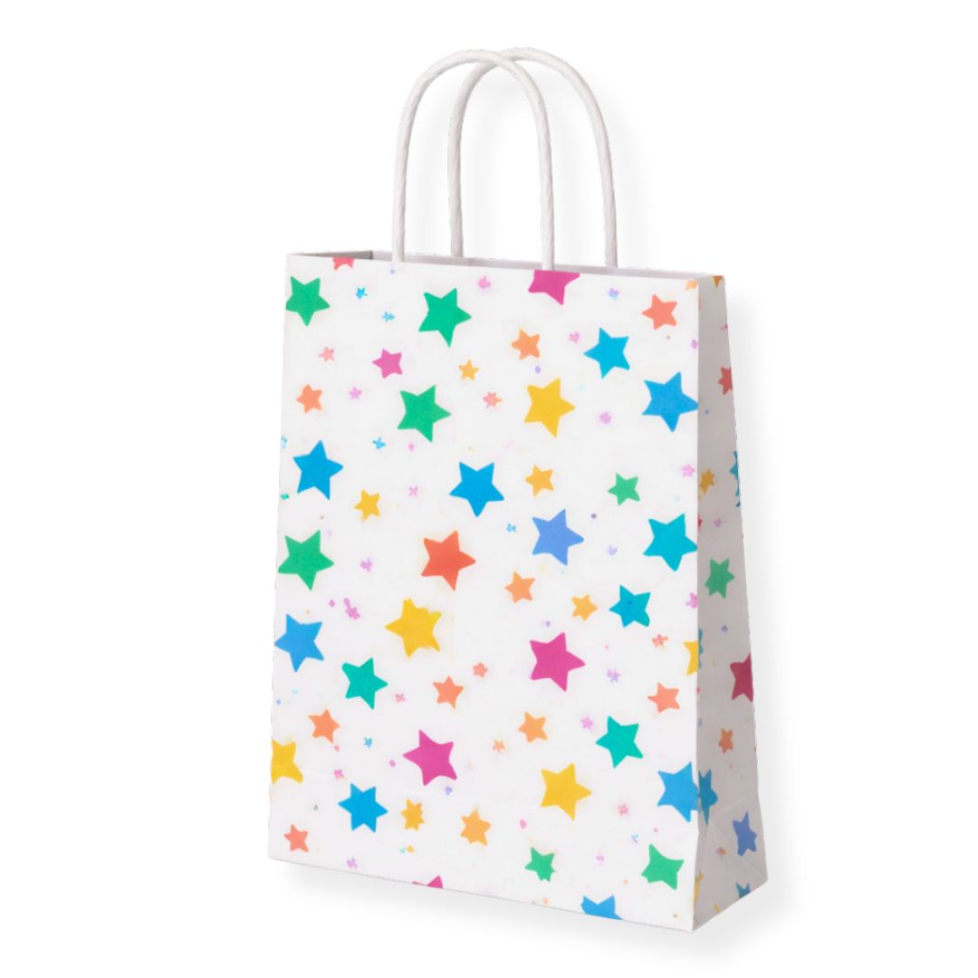 Pack 12 Bolsas De Papel Kraft Colores Diseños Surtidos