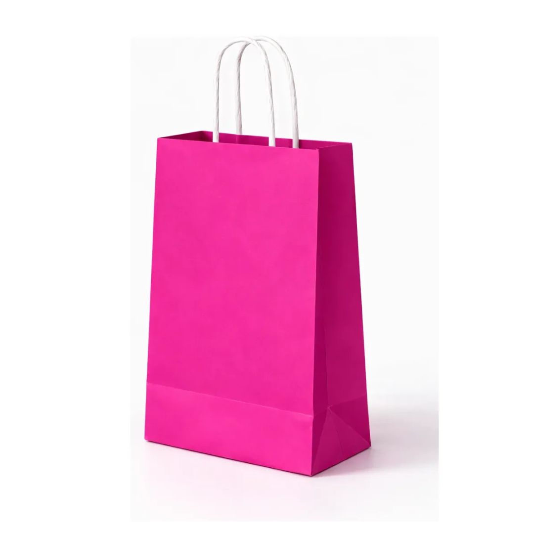 Pack 12 Bolsas De Papel Kraft Colores Diseños Surtidos