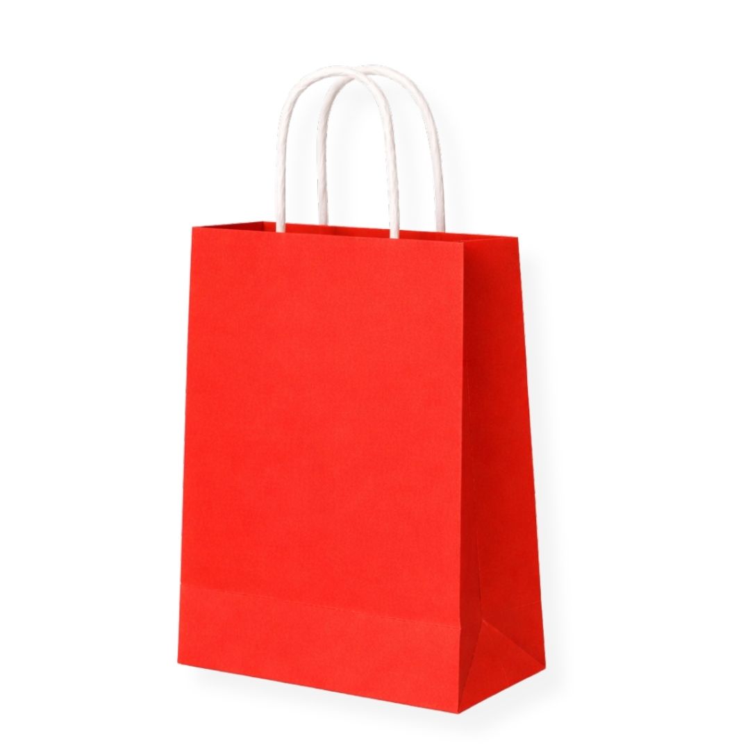 Pack 12 Bolsas De Papel Kraft Colores Diseños Surtidos