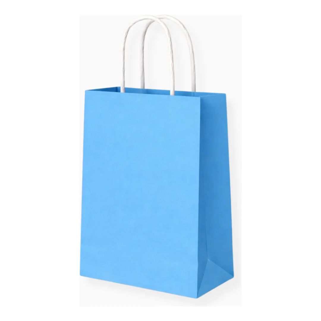 Pack 12 Bolsas De Papel Kraft Colores Diseños Surtidos