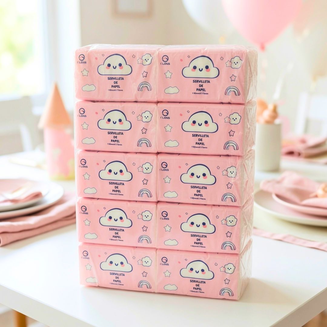 Pack 10 Pañuelos Papel Facial Suaves Desechables 360 Hojas