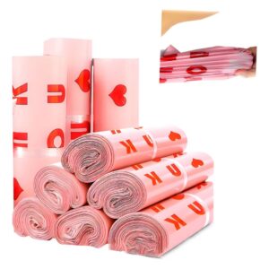 Bolsa De Envío Rosa Con Letras Y Cierre Adhesivo