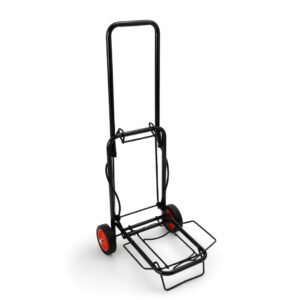 Carro Plegable De Carga Metálico Con Ruedas y Cuerda Elástica