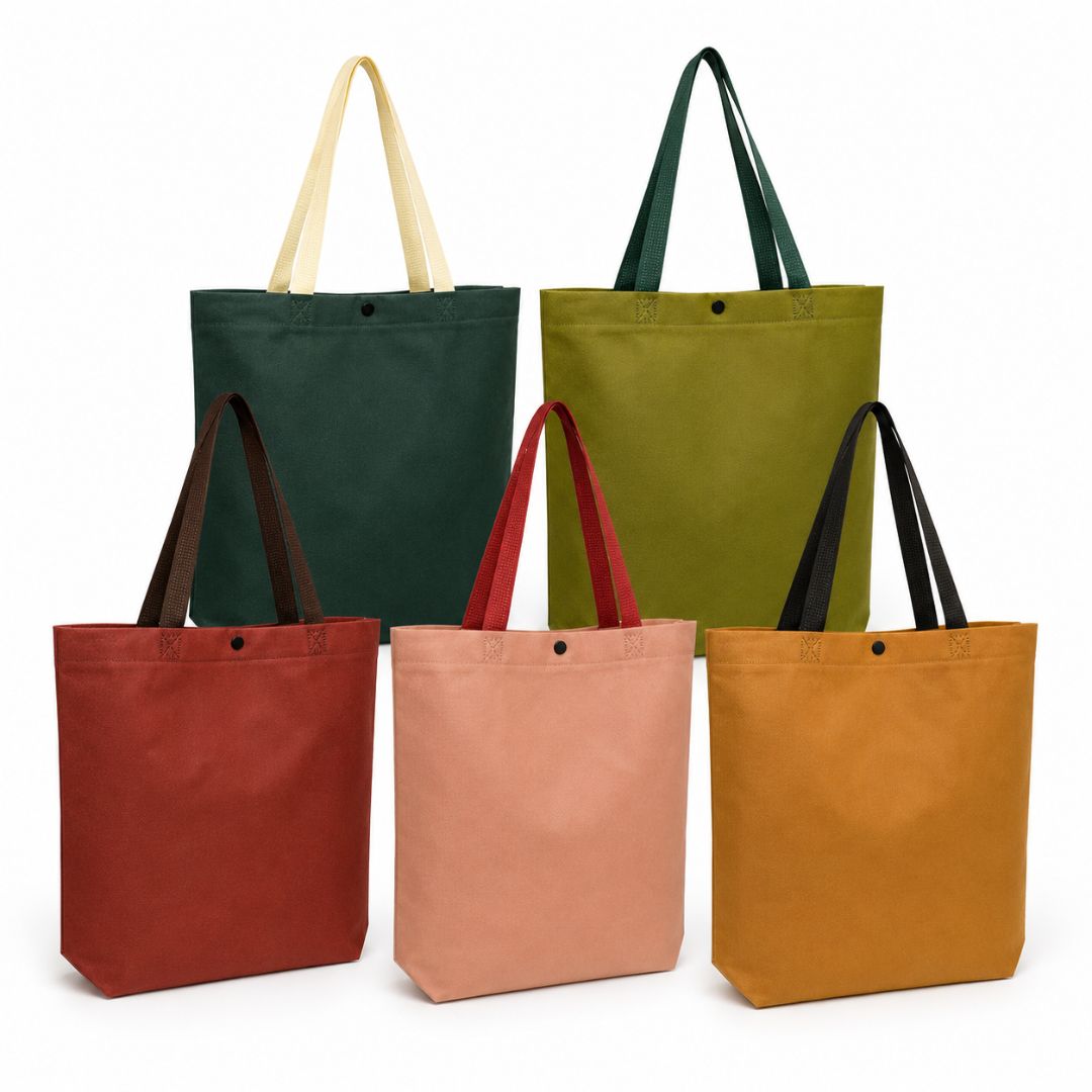 Pack 12 Bolsas TNT Vertical Con Botón Eco Friendly