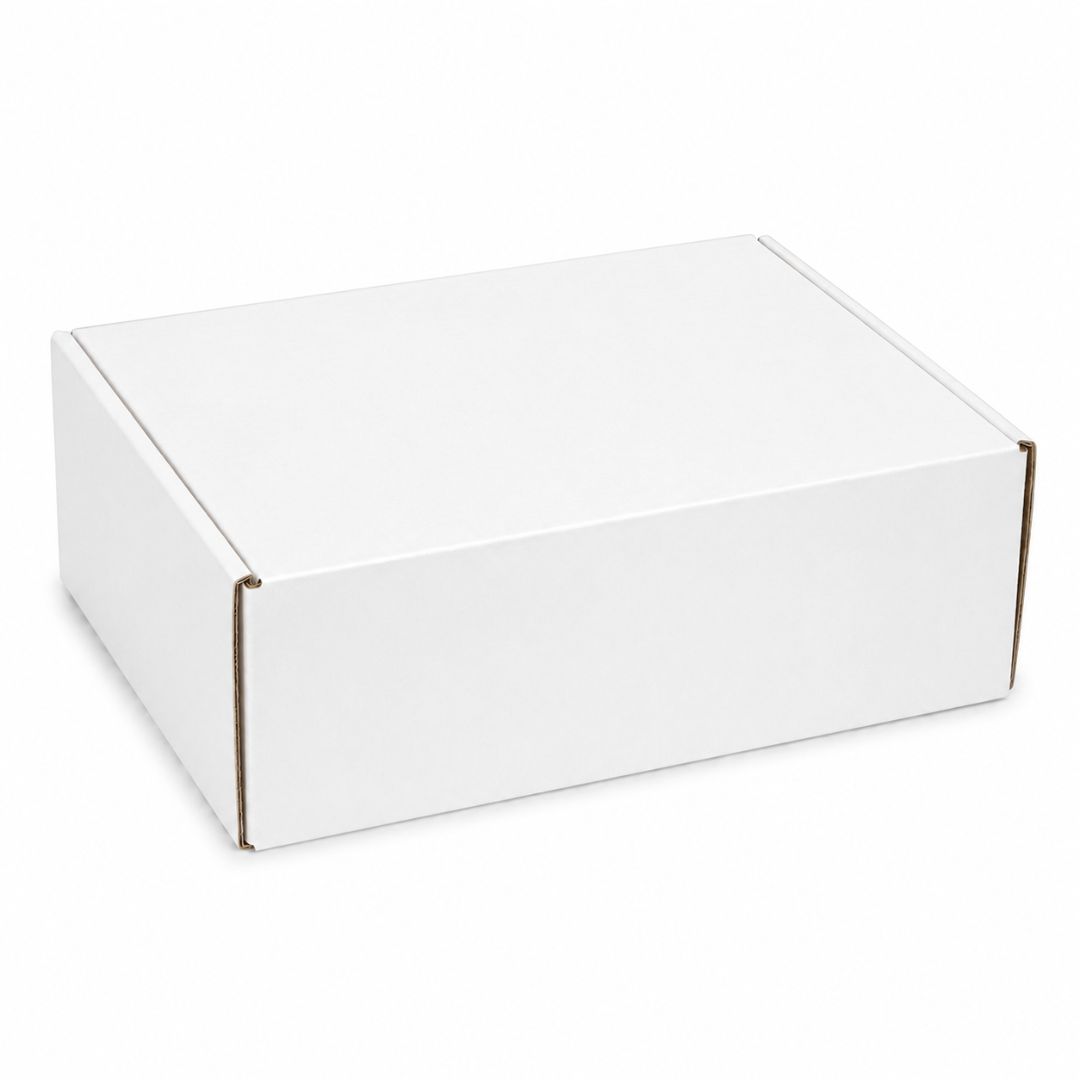 Pack de 10 Cajitas de Cartón para Envío Auto Armables Blancas