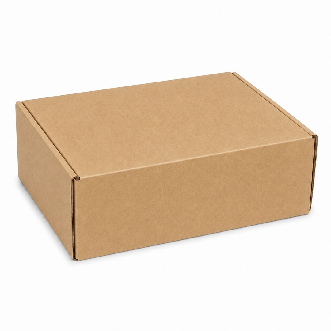 Pack de 10 Cajitas de Cartón para Envío Auto Armables Marrón