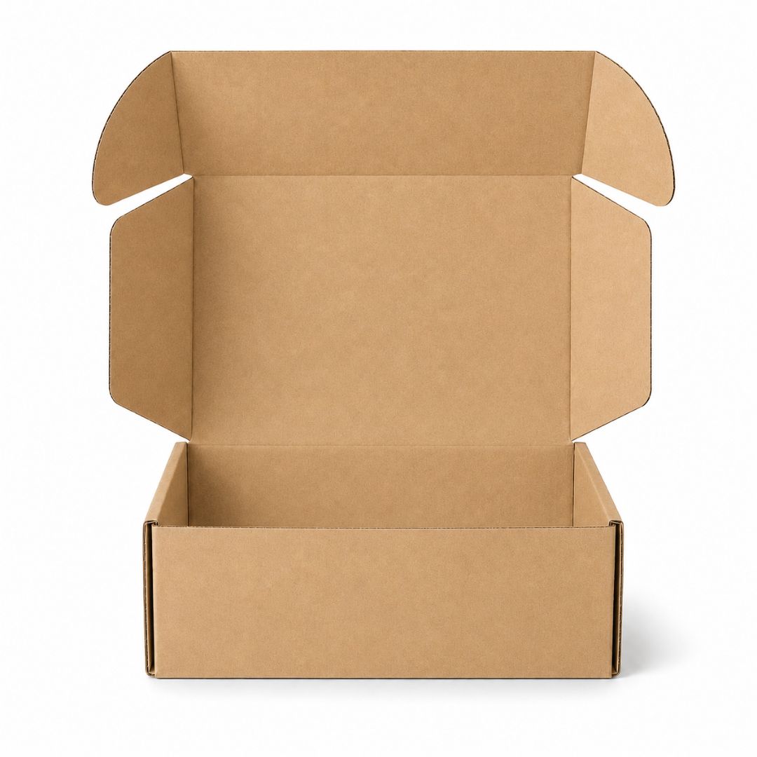 Pack de 10 Cajitas de Cartón para Envío Auto Armables Marrón