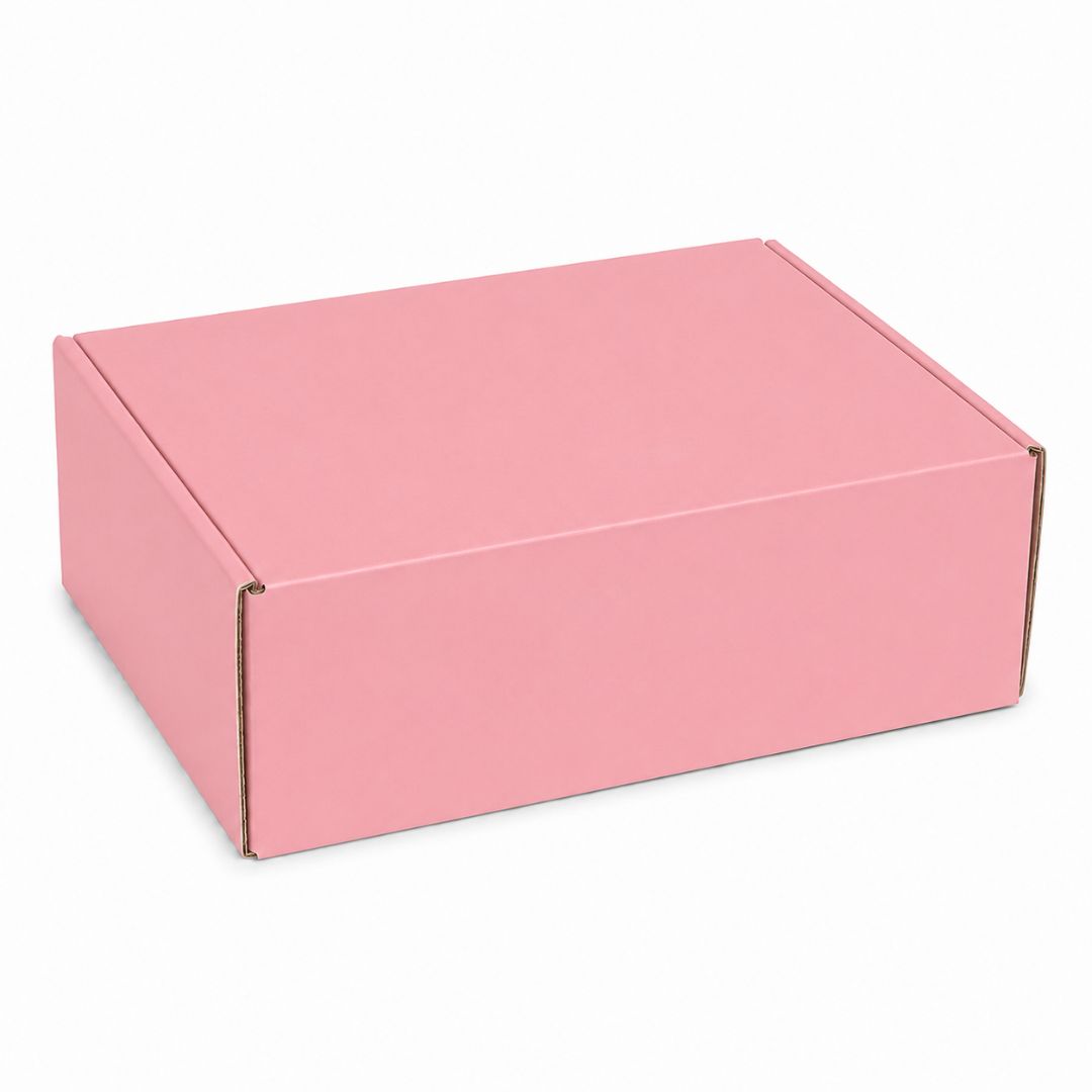 Pack de 10 Cajitas de Cartón para Envío Auto Armables Rosa