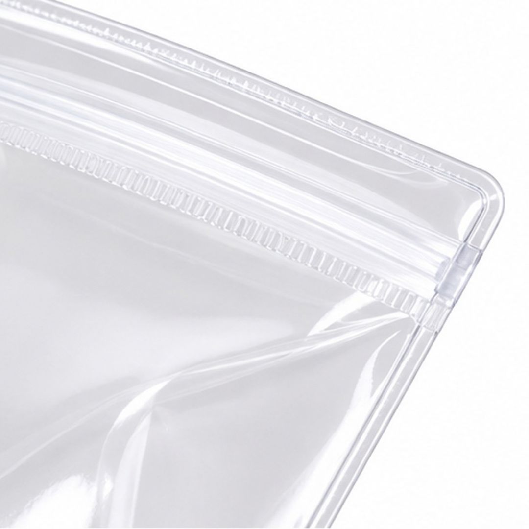 Pack De 100 Bolsas Transparentes De PVC Con Cierre Hermético