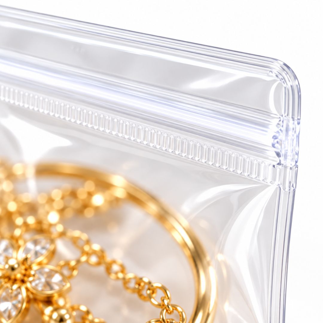 Pack De 100 Bolsas Transparentes De PVC Con Cierre Hermético