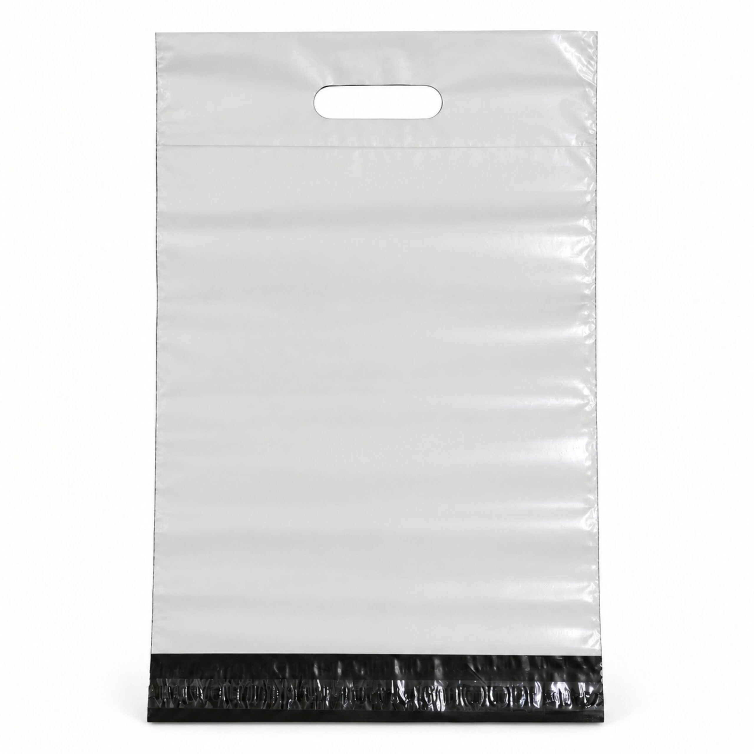 Pack De 100 Bolsa De Envío Courrier Blanca Lisa Con Asa
