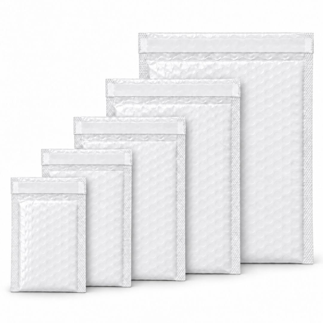 Pack 20 Bolsas Embalar Courier Con Acolchado Burbuja Blanco