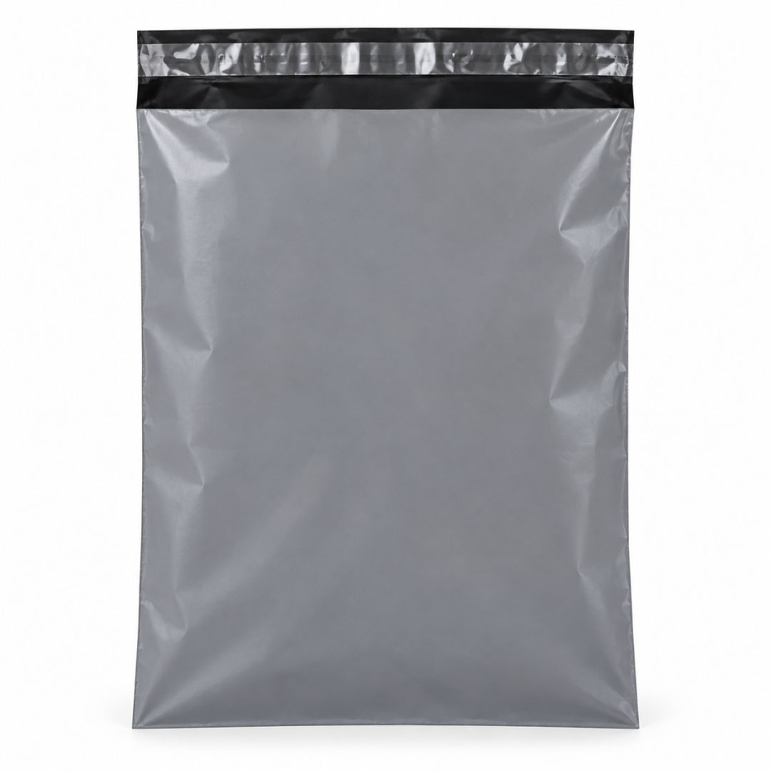Pack 100 Bolsas De Envio Gris Liso Courier Autoadhesivas