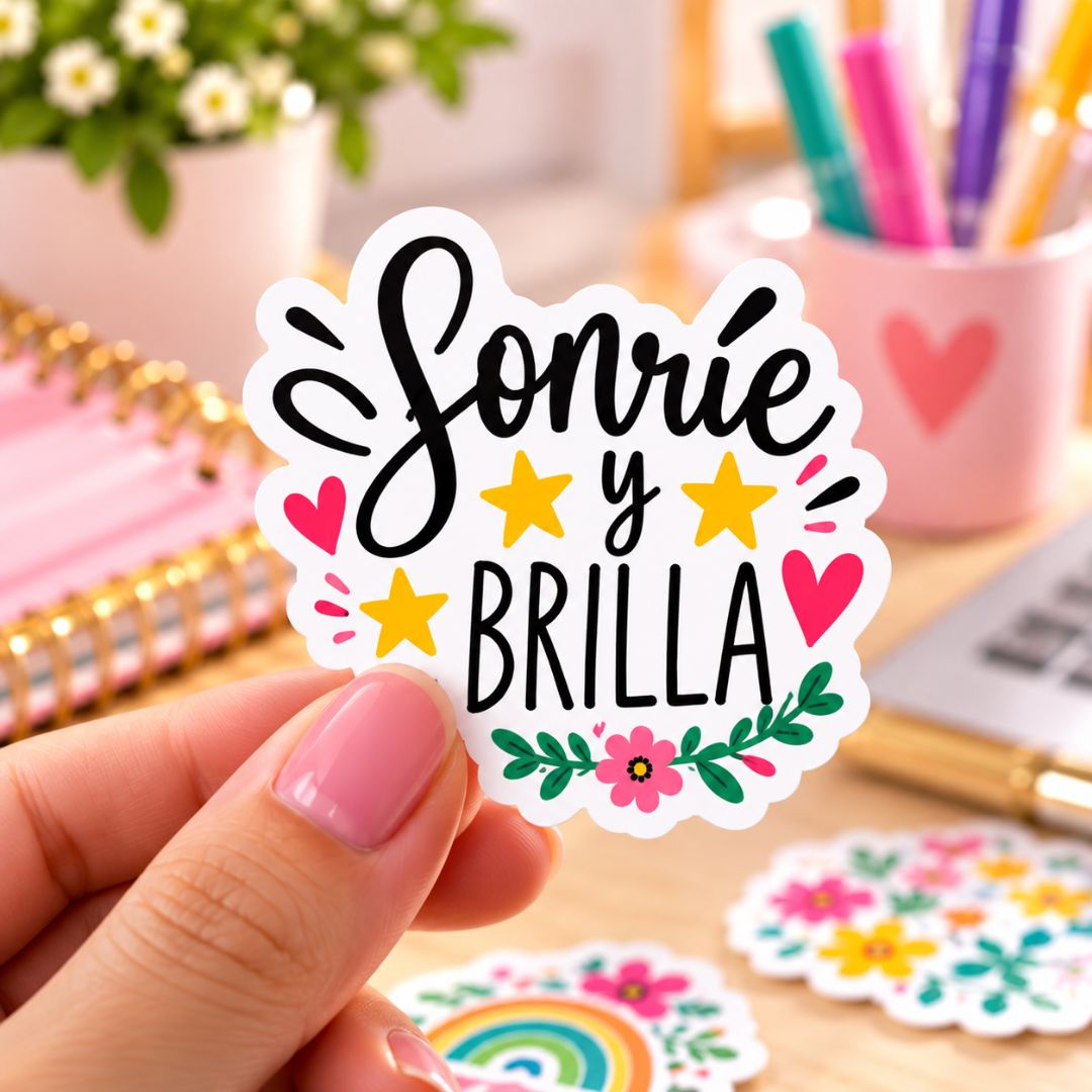 Pack 50 Stickers Frases Motivacionales Cristianas Alentadoras