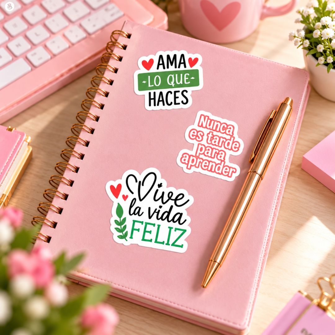 Pack 50 Stickers Frases Motivacionales Cristianas Alentadoras