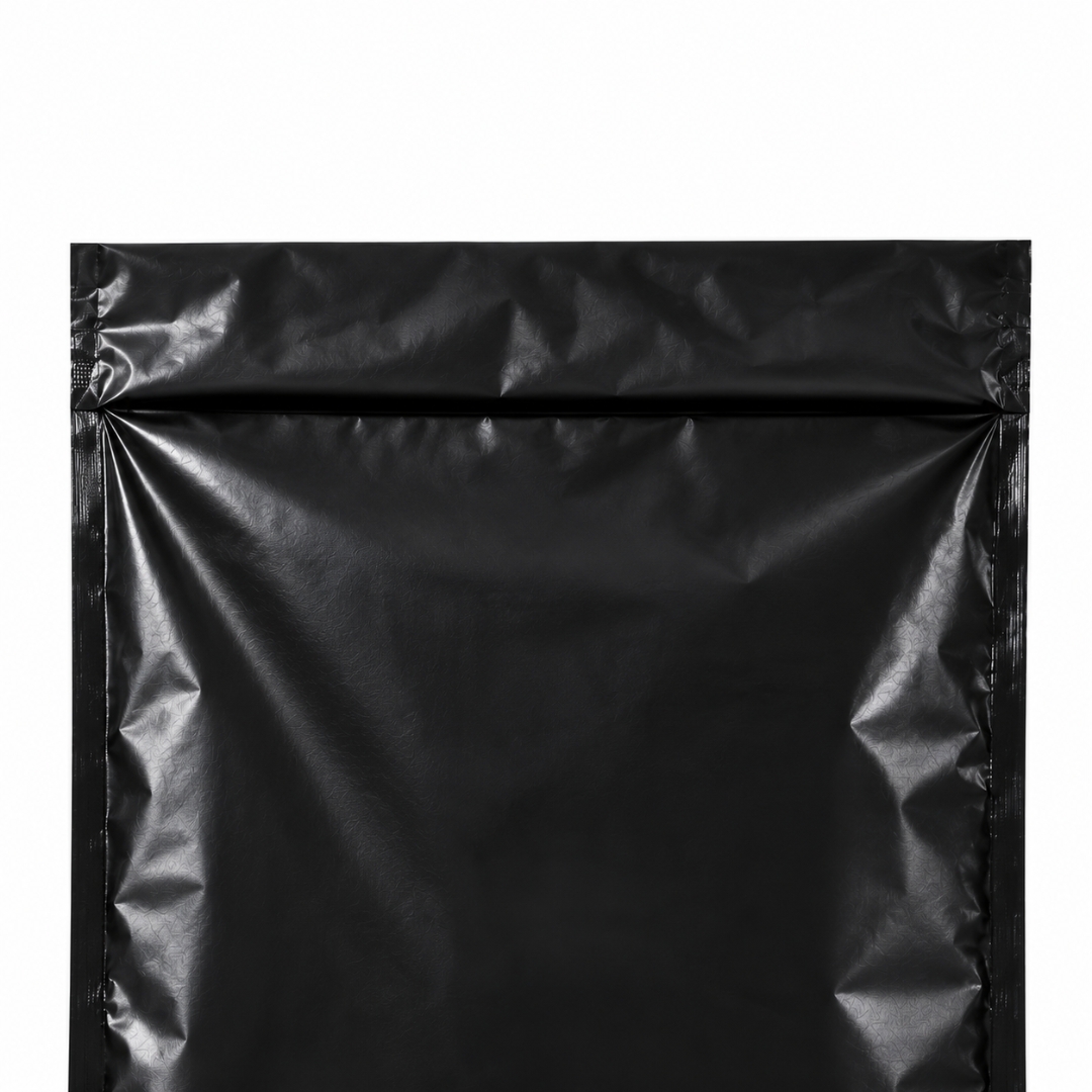 Pack de 100 bolsas de envío negras con mensaje ¡Gracias!