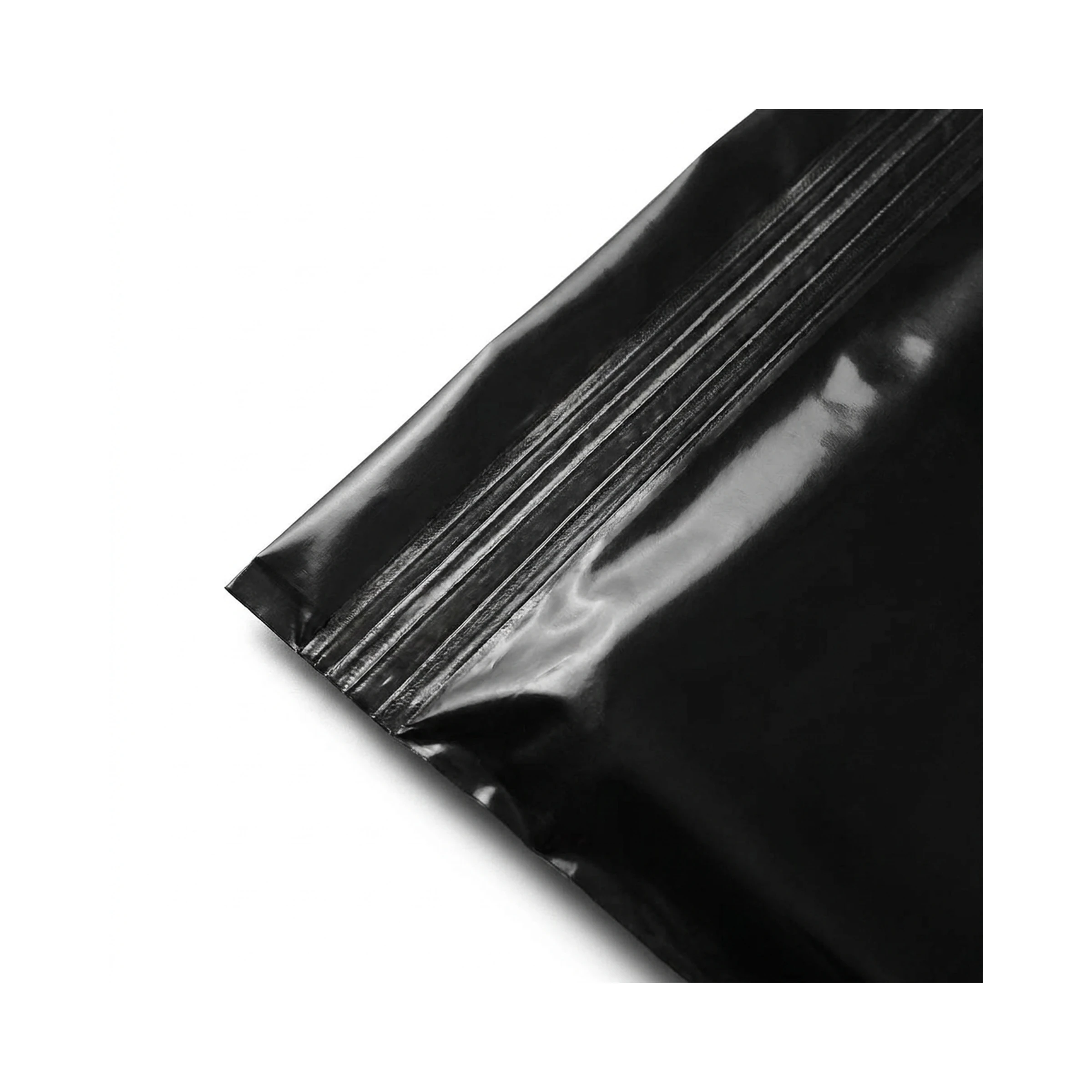 Pack De 100 Bolsa De Envío Courrier Con Asa Color Negro